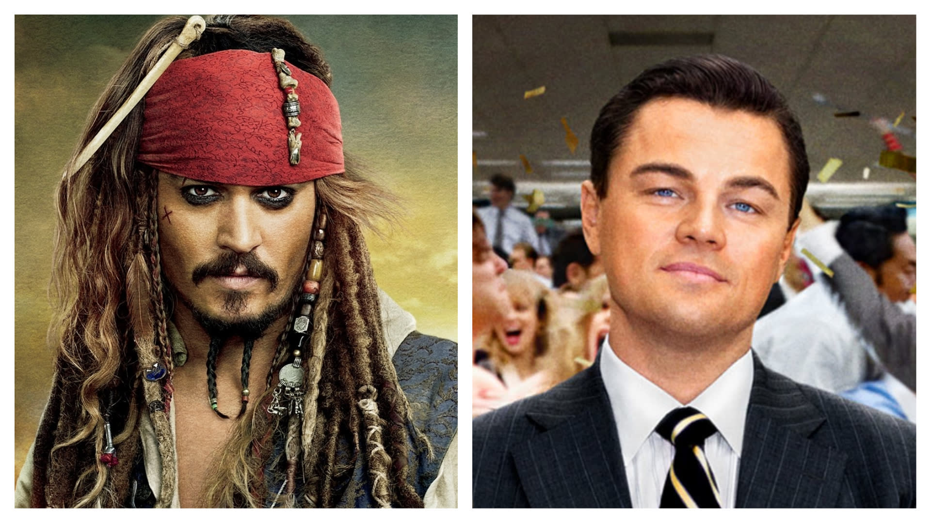Johnny Depp a Leonardo DiCaprio ve svých slavných hereckých kreacích