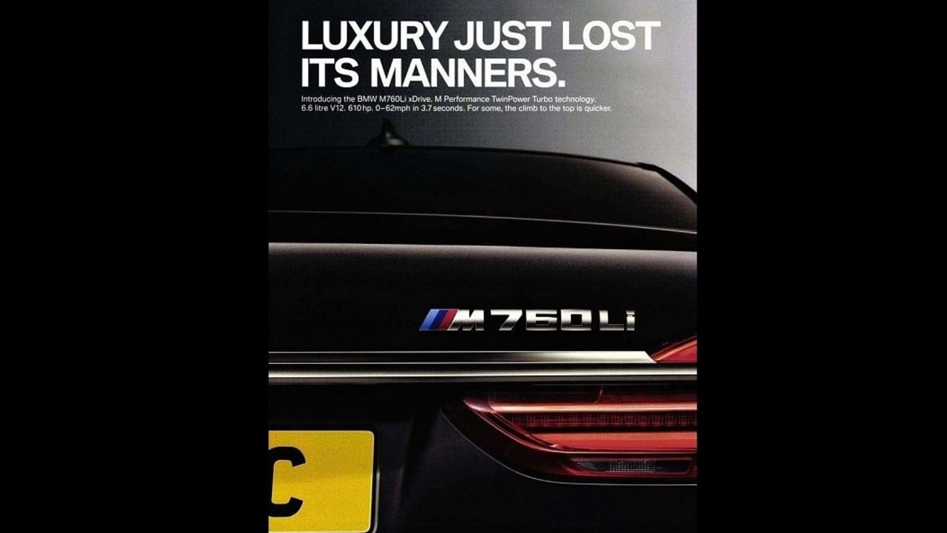 Zakázaná reklama na BMW M760Li xDrive