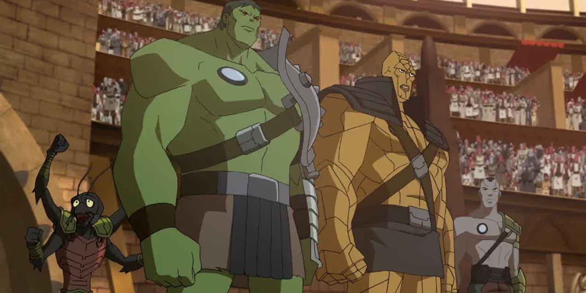 Miek, Hulk a Korg v animáku Hulkova planeta