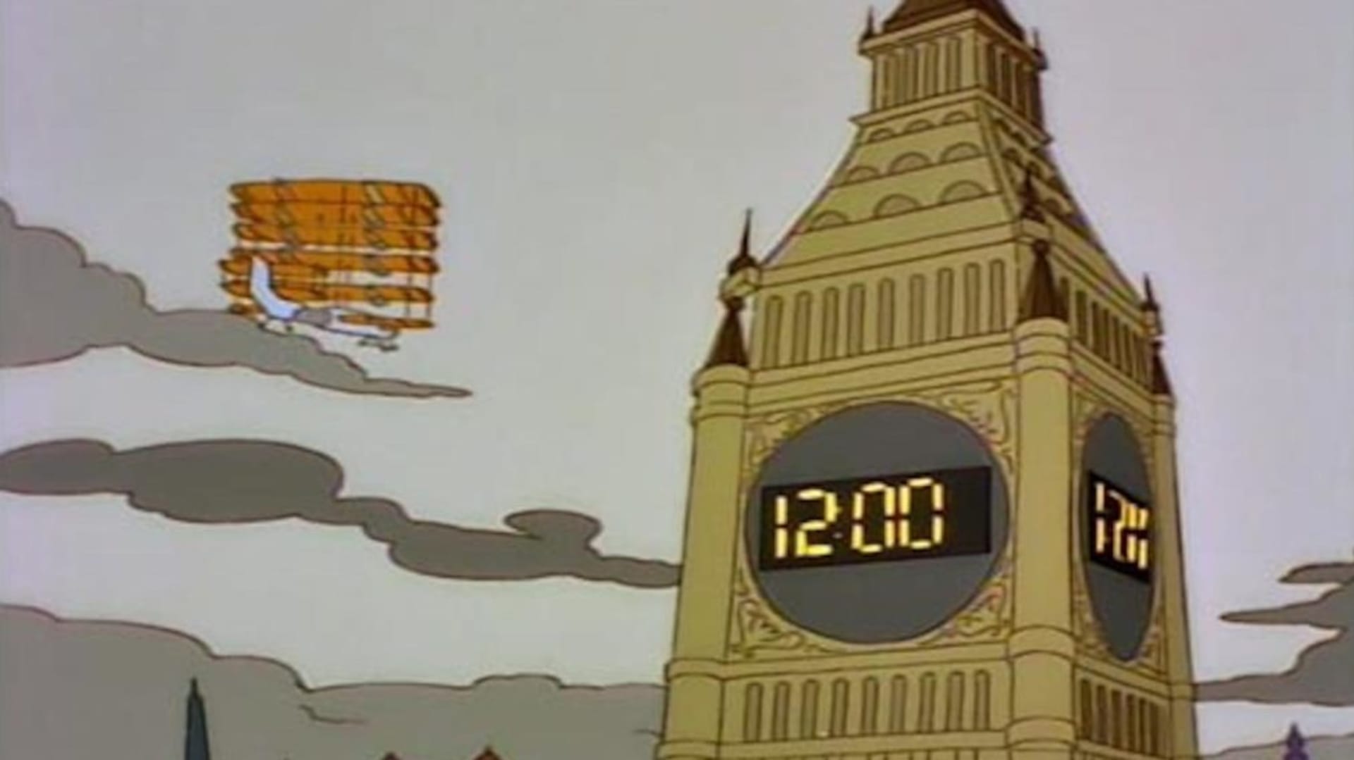 Simpsonovi - digitálkový Big Ben