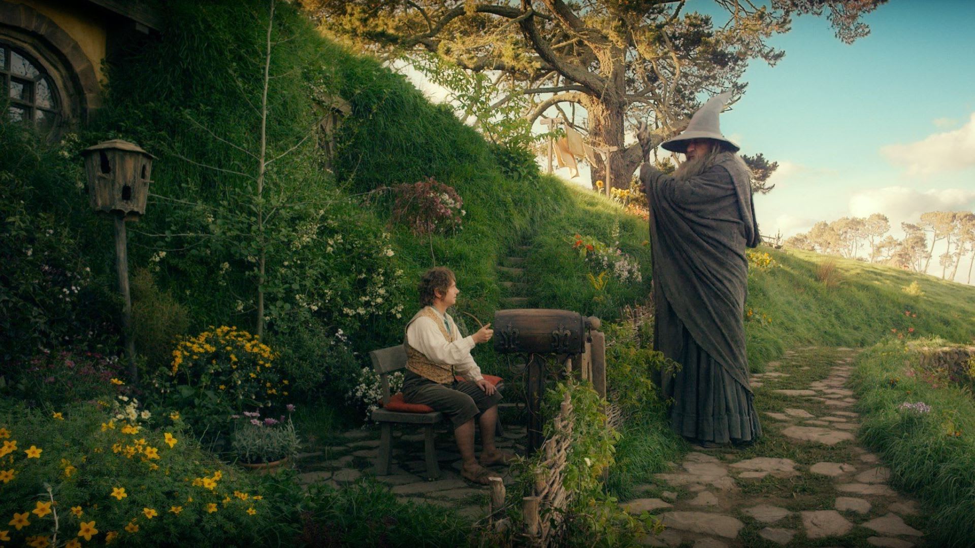 Bilbo a Gandalf u Dna pytle