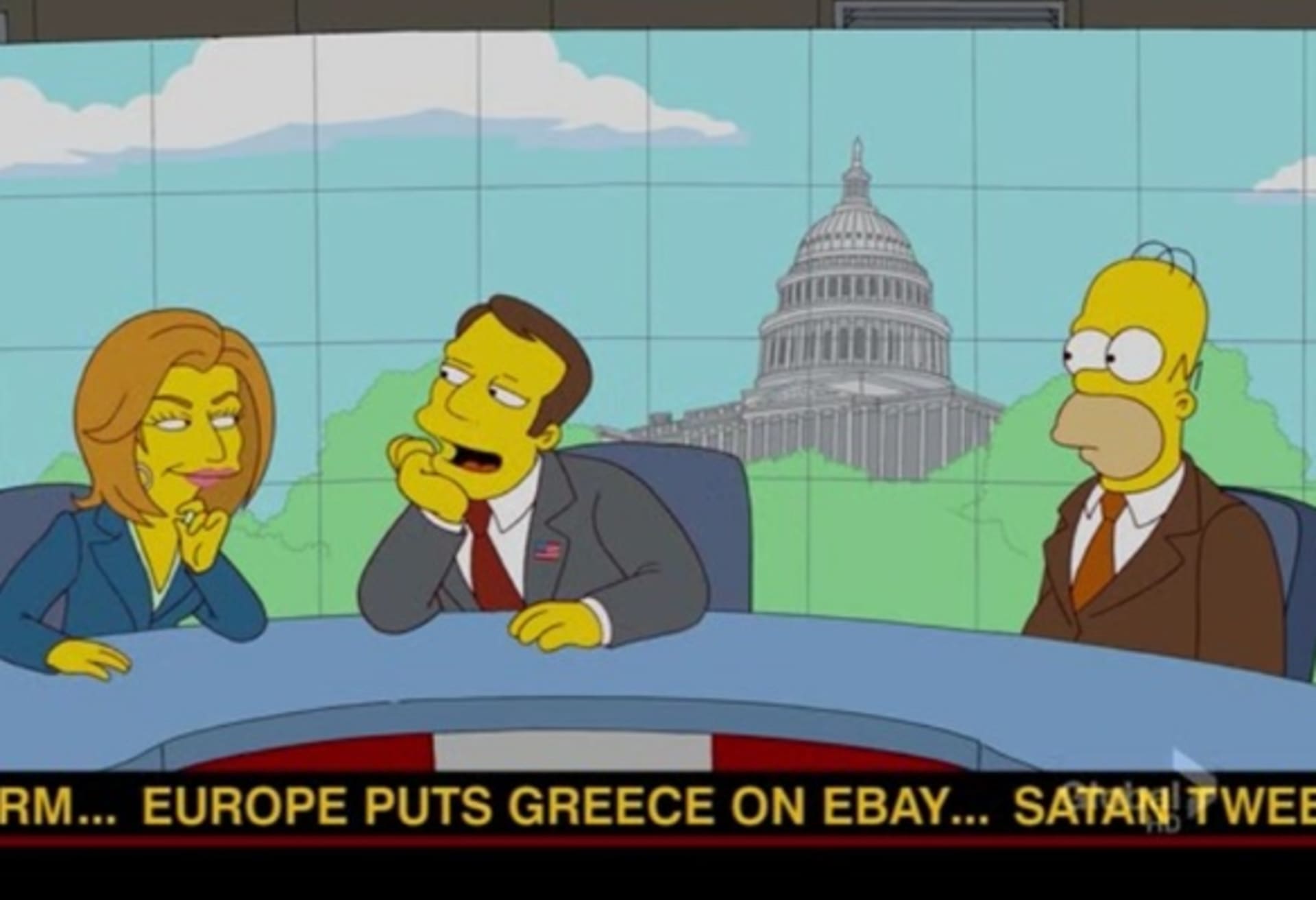 Simpsonovi a řecká krize