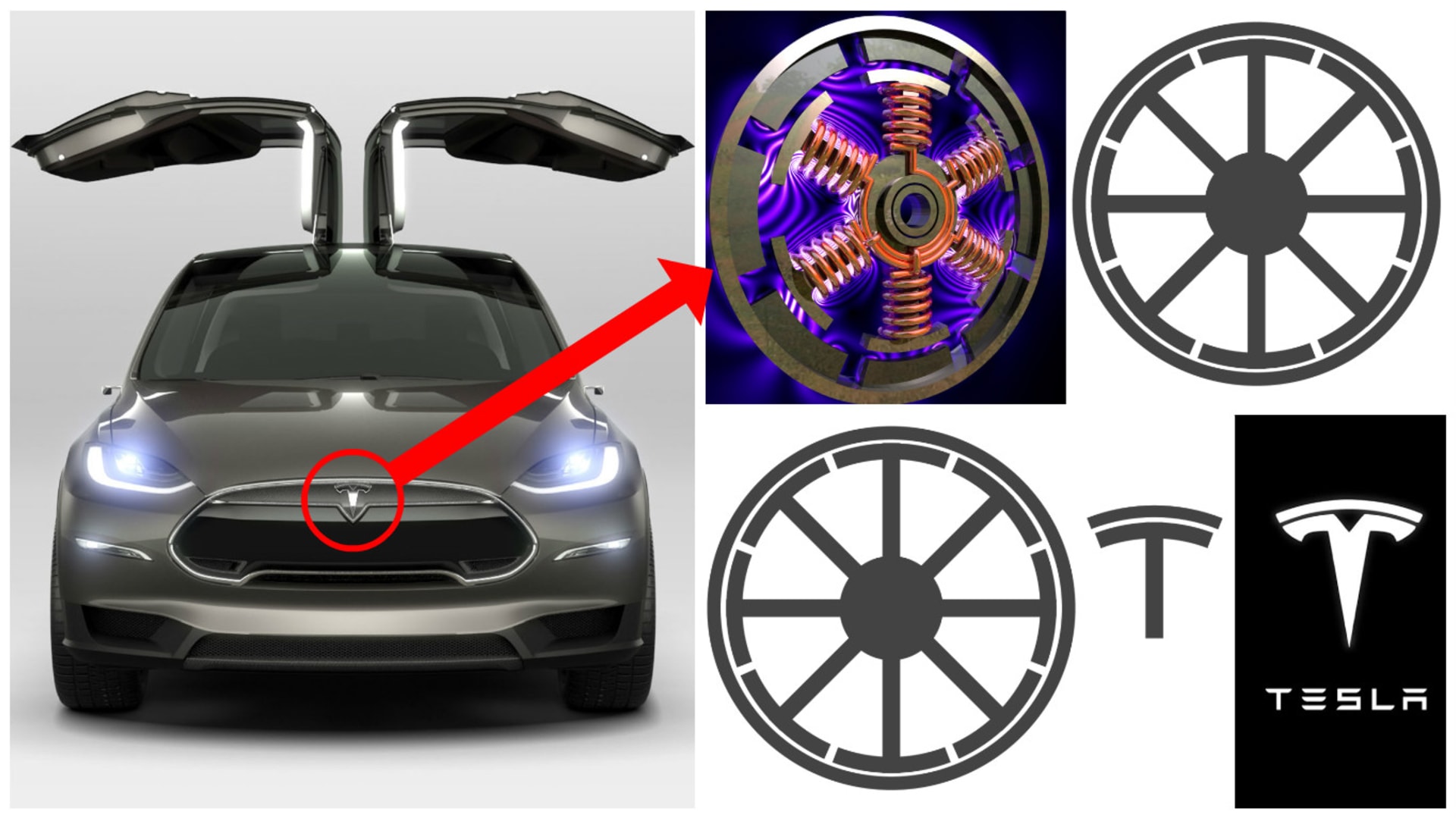 Elon Musk potvrdil interpretaci, že logo Tesla Motors je inspirováno výřezem z elektromotoru