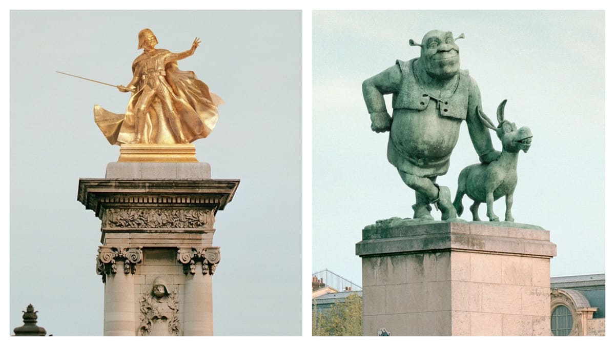 Popkulturní sochy v Paříži