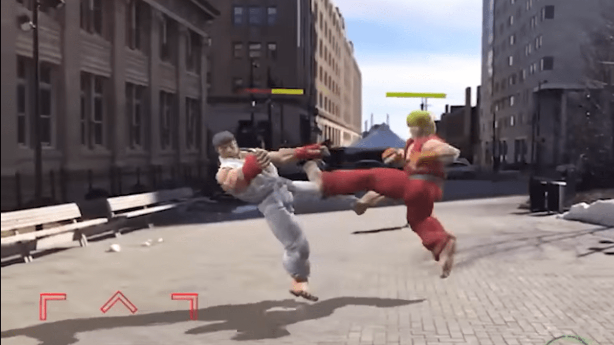 Street Fighter 2 v rozšířené realitě