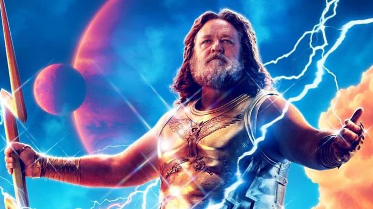 Zeus ve filmu Thor: Láska jako hrom