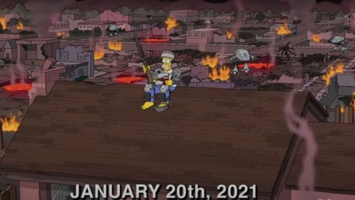 Takto Simpsonovi předpověděli den inaugurace příštího amerického prezidenta