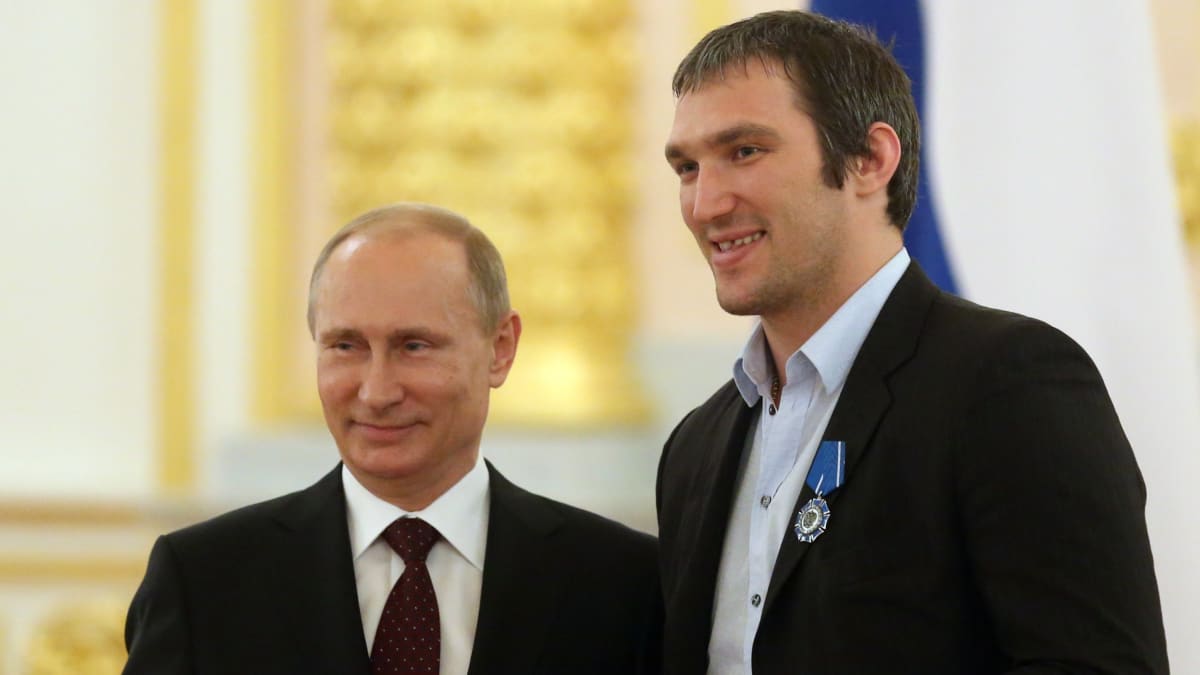 Vladimir Putin s přítelem a hokejovou hvězdou Alexandrem Ovečkinem