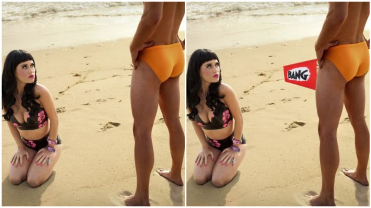 Katy Perry v sexy póze odstartovala bitvu ve Photoshopu