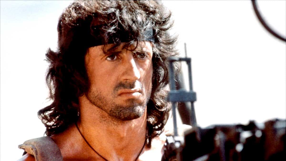 Záběry z filmu Rambo II