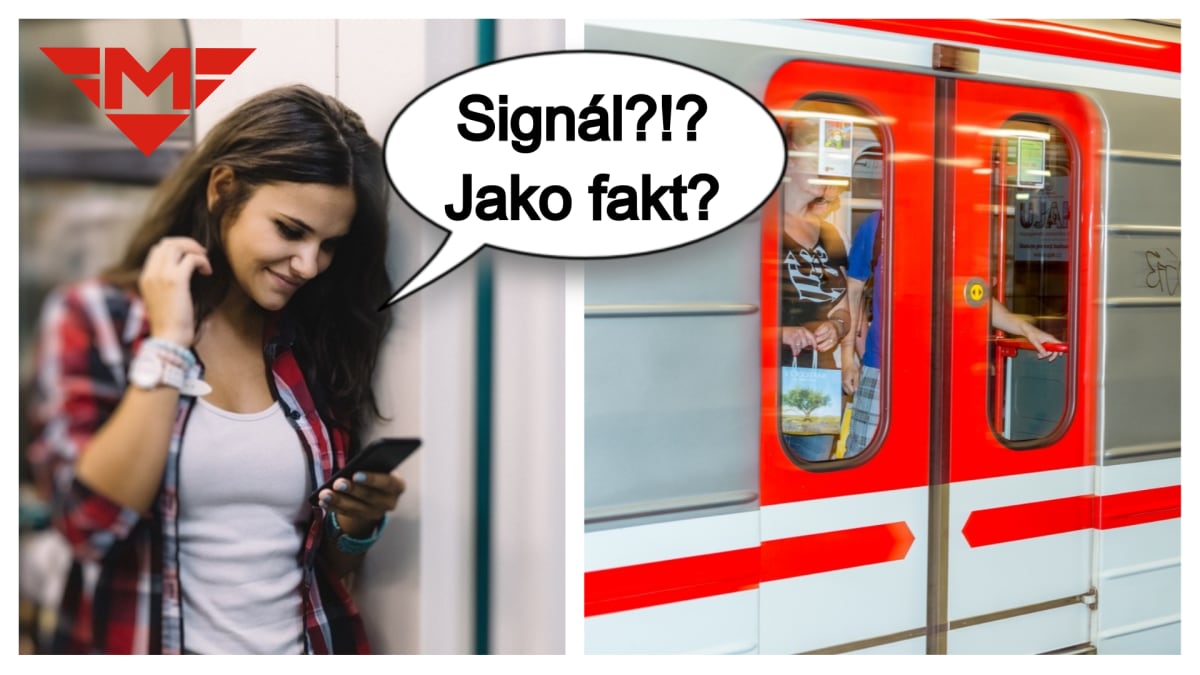 Pražské metro by mělo být pokryté rychlým mobilním signálem do konce roku 2019.