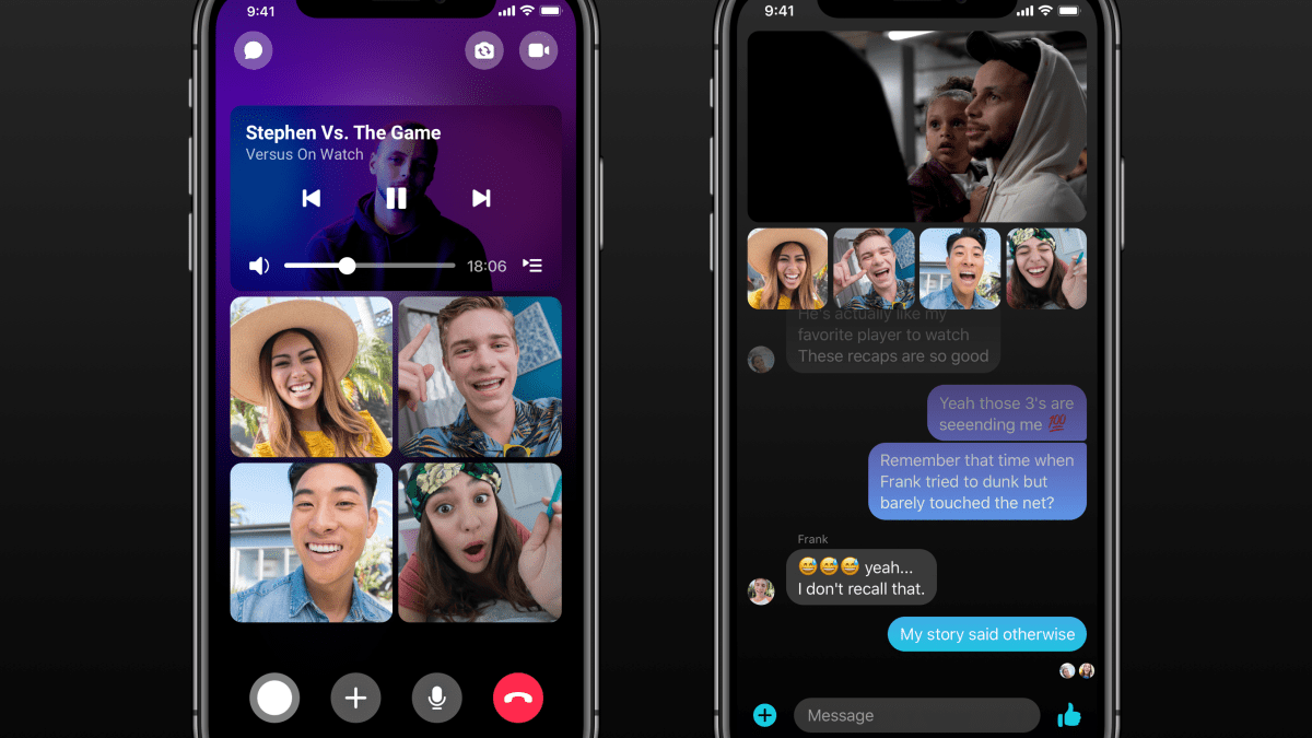 Společné sledování videa v novém Messengeru