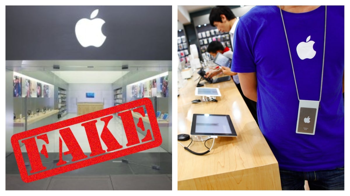 Falešné obchody Apple v Číně