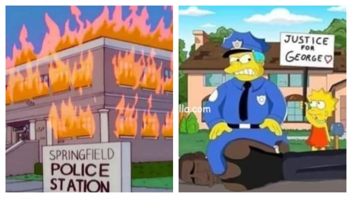 Předpověděli Simpsonovi rasové nepokoje po smrti George Floyda?