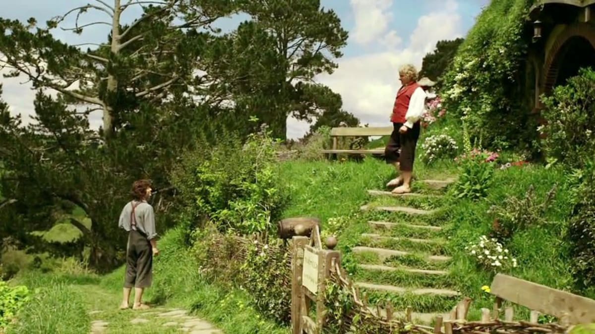 Bilbo a Frodo u Dna pytle