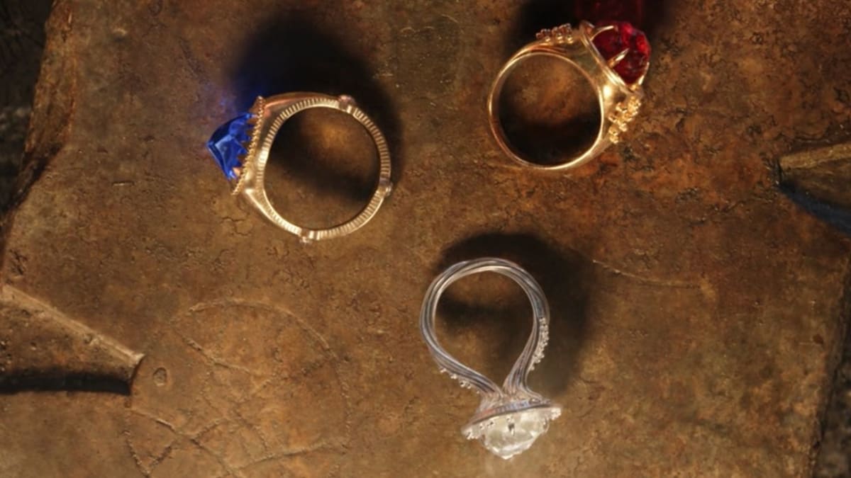 Tři prsteny elfů v seriálu Prsteny moci