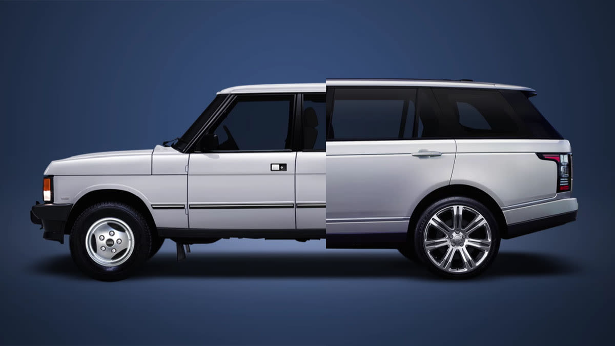 Za téměř půl století Range Rover pořádně vyrostl.