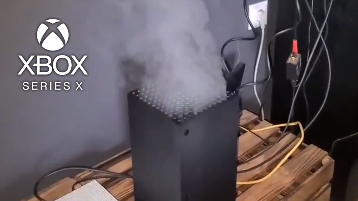 Kouř valící se z nového Xboxu Series X