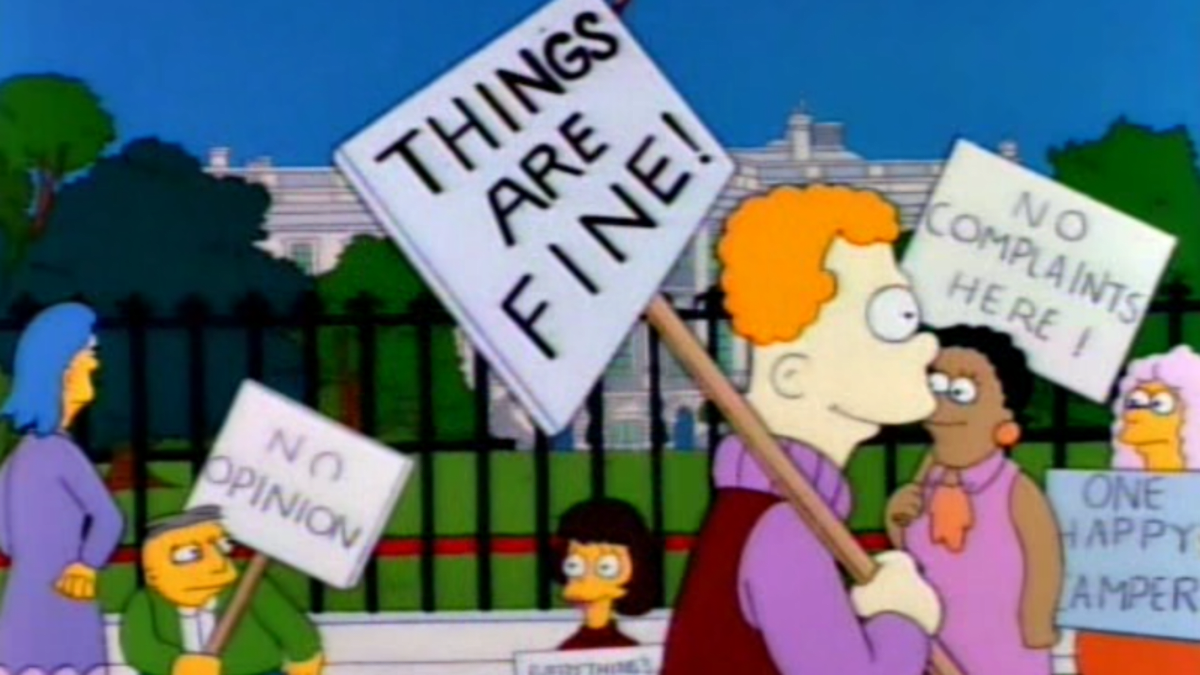 Simpsonovi vs. demonstrace