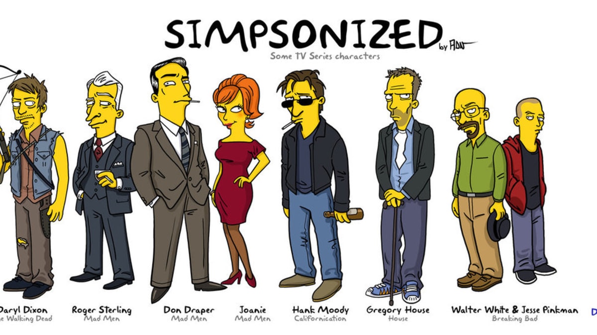 Simpsonizovaní Živí mrtví, Mad Men, Californication i Perníkový táta