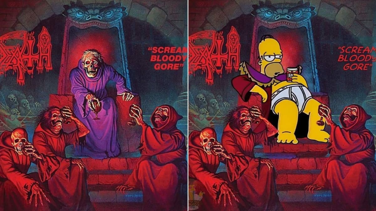 Simpsonovi na rockových a metalových coverech