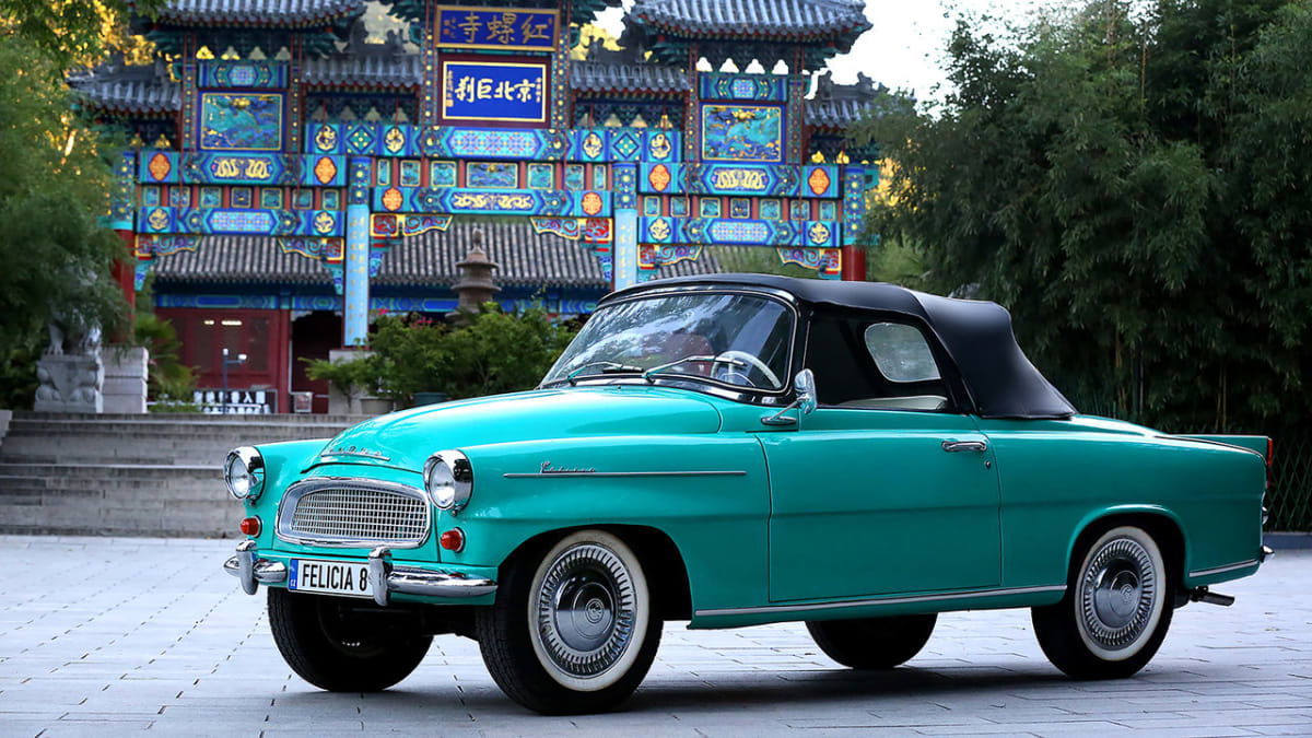 Kabriolet z šedesátých let Škoda Felicia zabodoval v Číně.