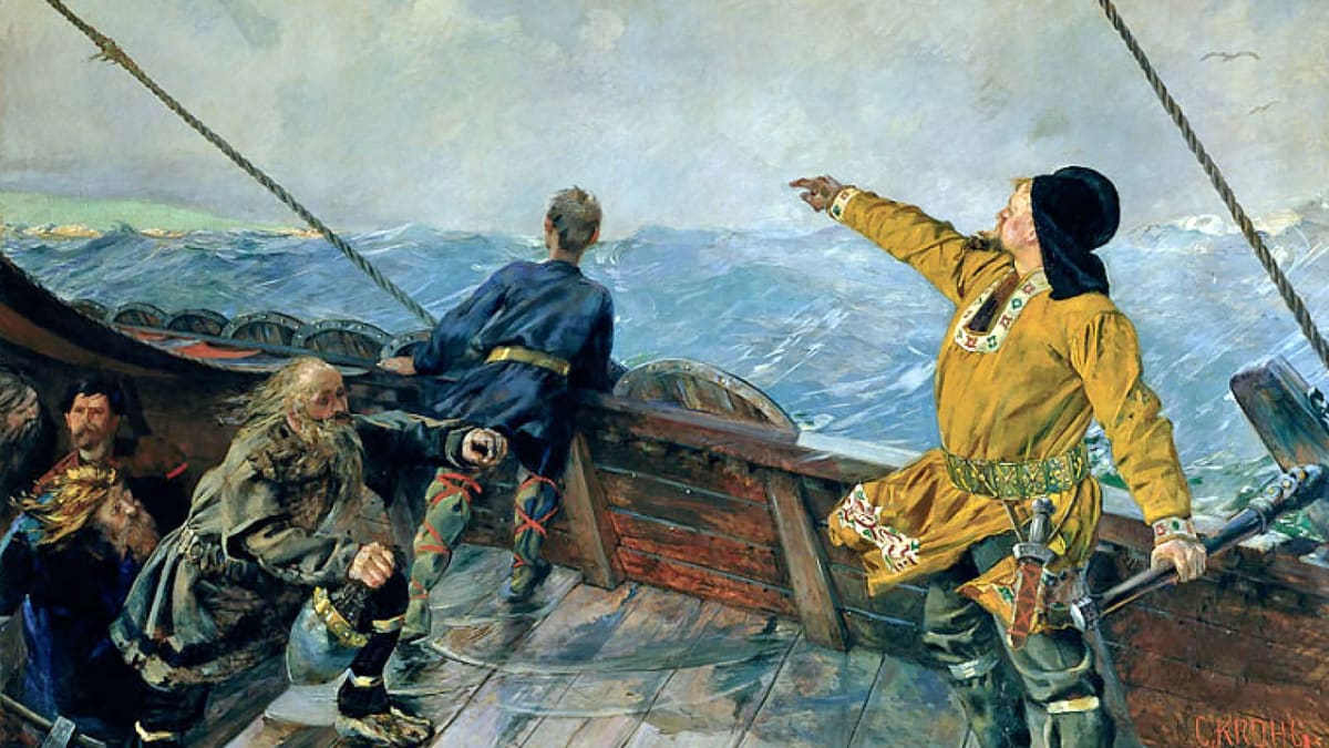 Leif Eriksson objevuje Ameriku