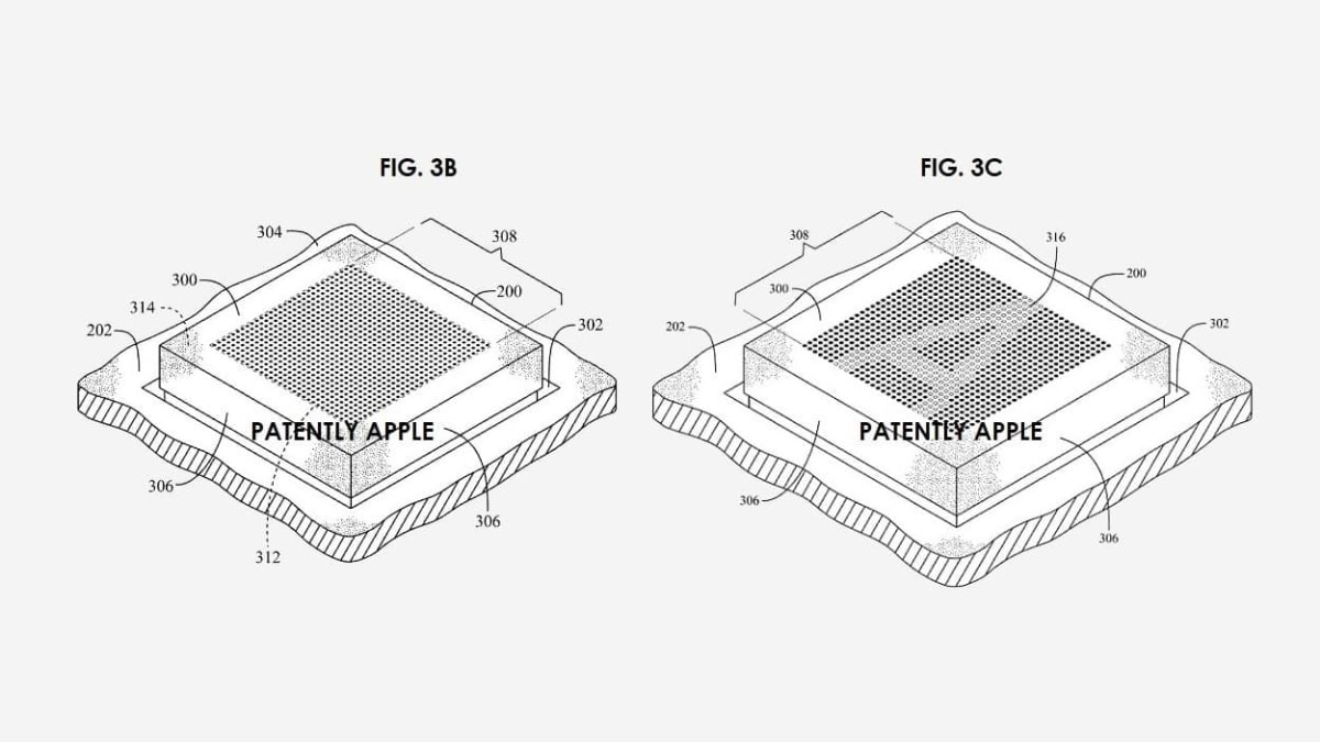 Patentový návrh nové dynamické klávesnice značky Apple