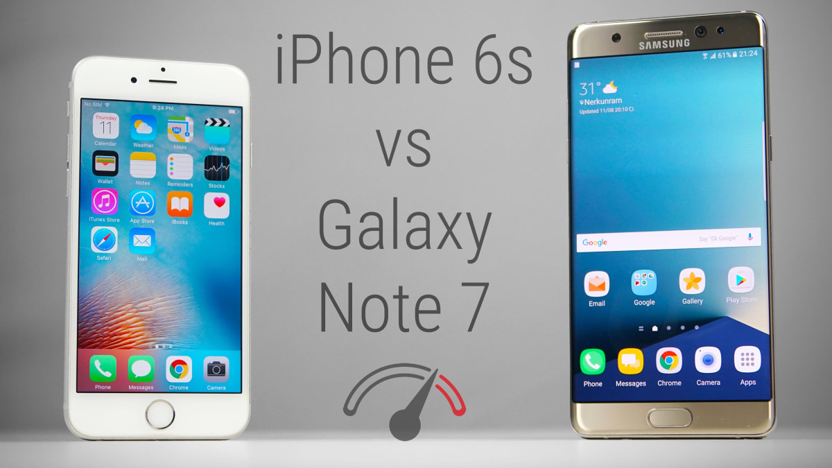 Samsung Galaxy Note 7 vs Apple iPhone 6S