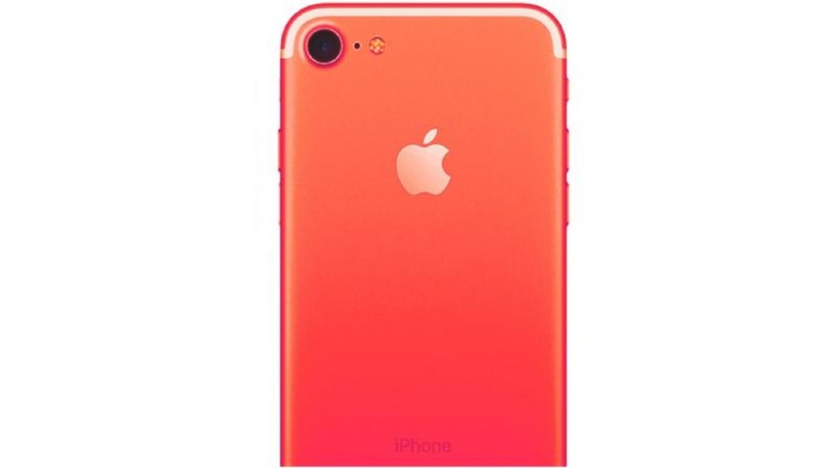 Takto by měl vypadat iPhone 7 v novém červeném provedení.