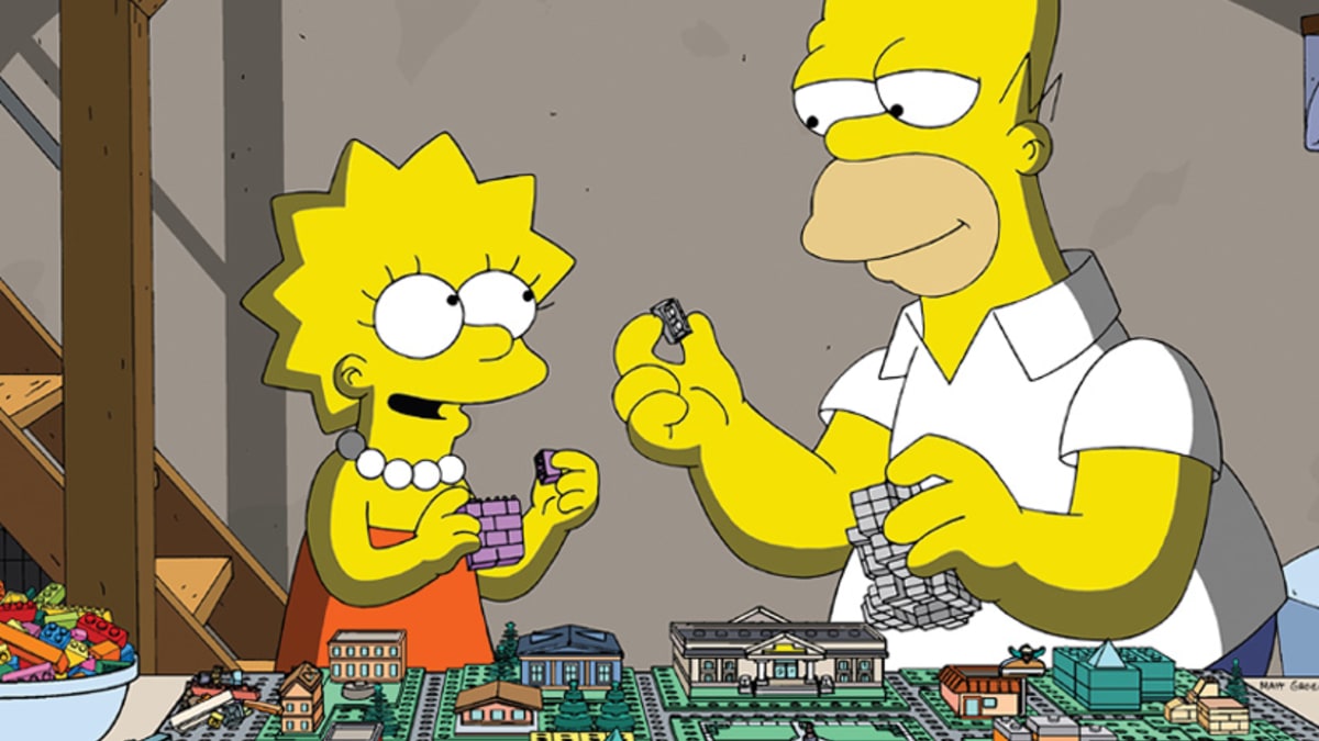 Líza a Homer mají rádi lego