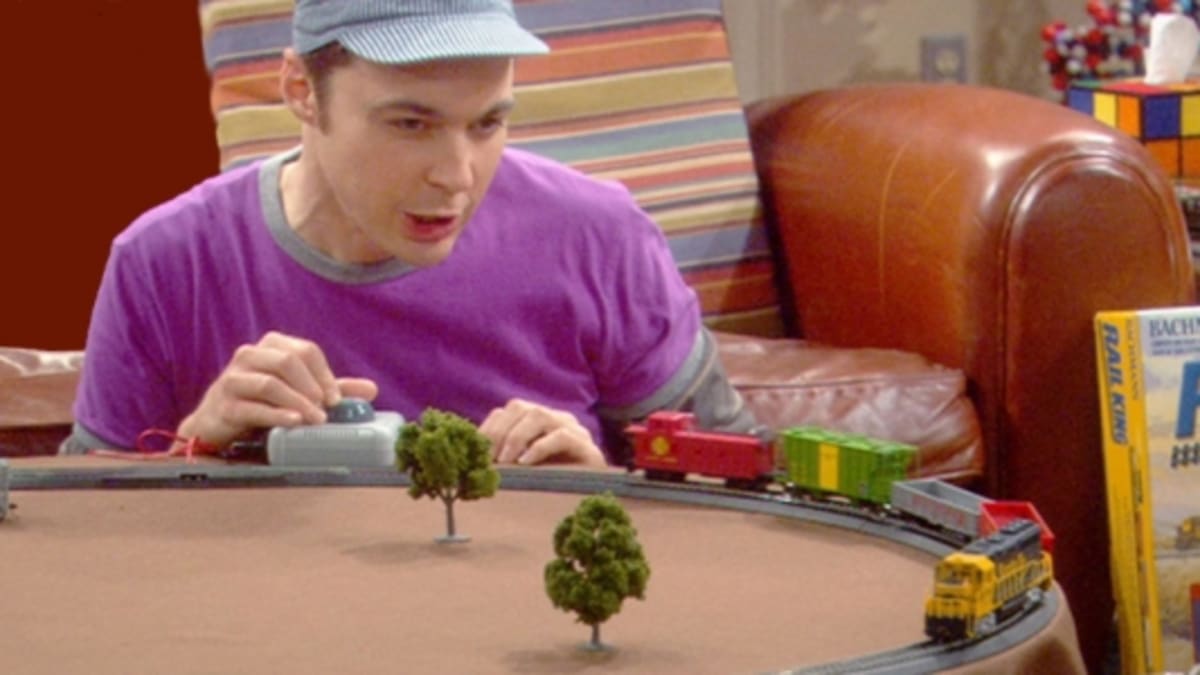 Teorie velkého třesku - Sheldon a vláčky