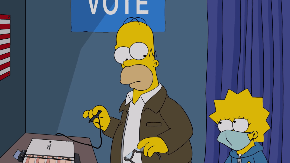 Homer neví, koho zaškrtnou za příštího amerického prezidenta