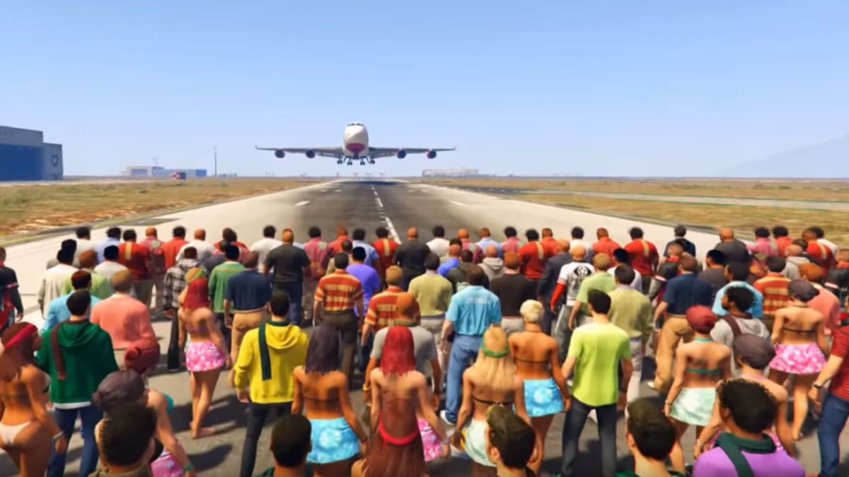 Sto lidí zastavuje Boeing v GTA V