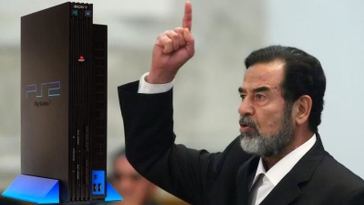 Saddam Hussein a jeho PS2