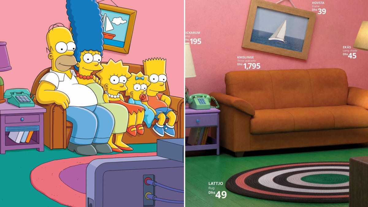 IKEA pomůže sestavit obývák jako ze seriálu Simpsonovi