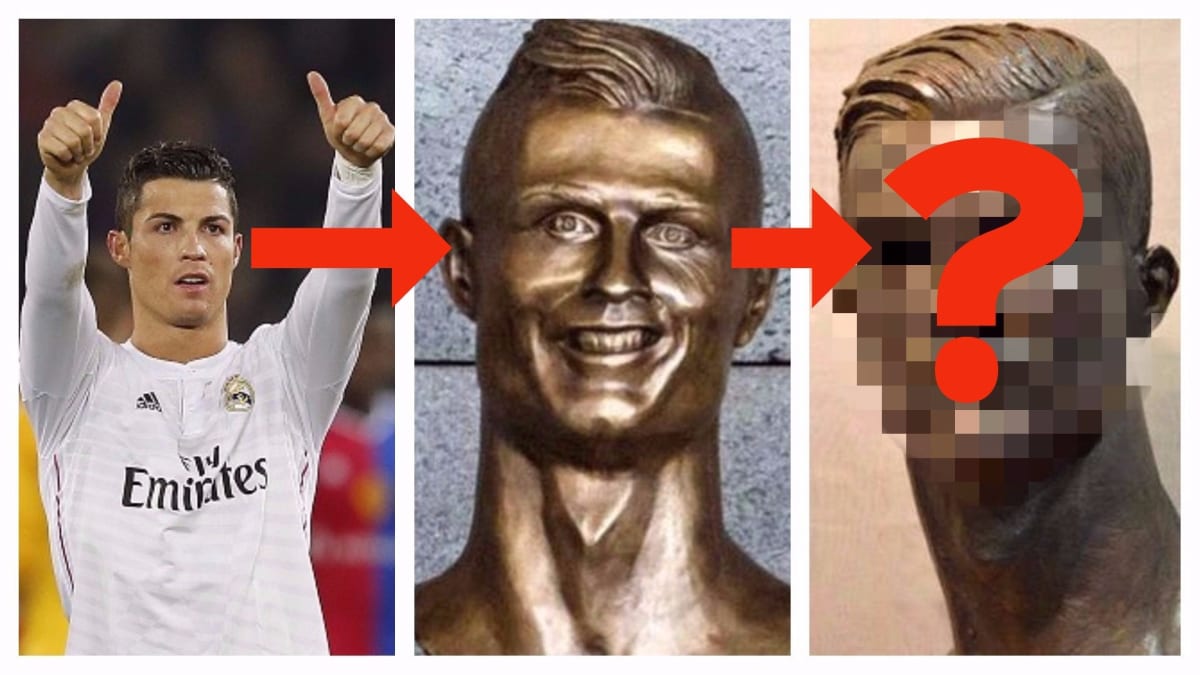 Cristiano Ronaldo má novou a hlavně lepší sochu