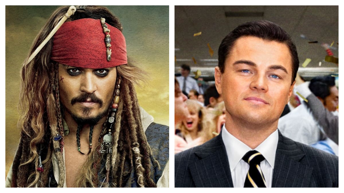 Johnny Depp a Leonardo DiCaprio ve svých slavných hereckých kreacích