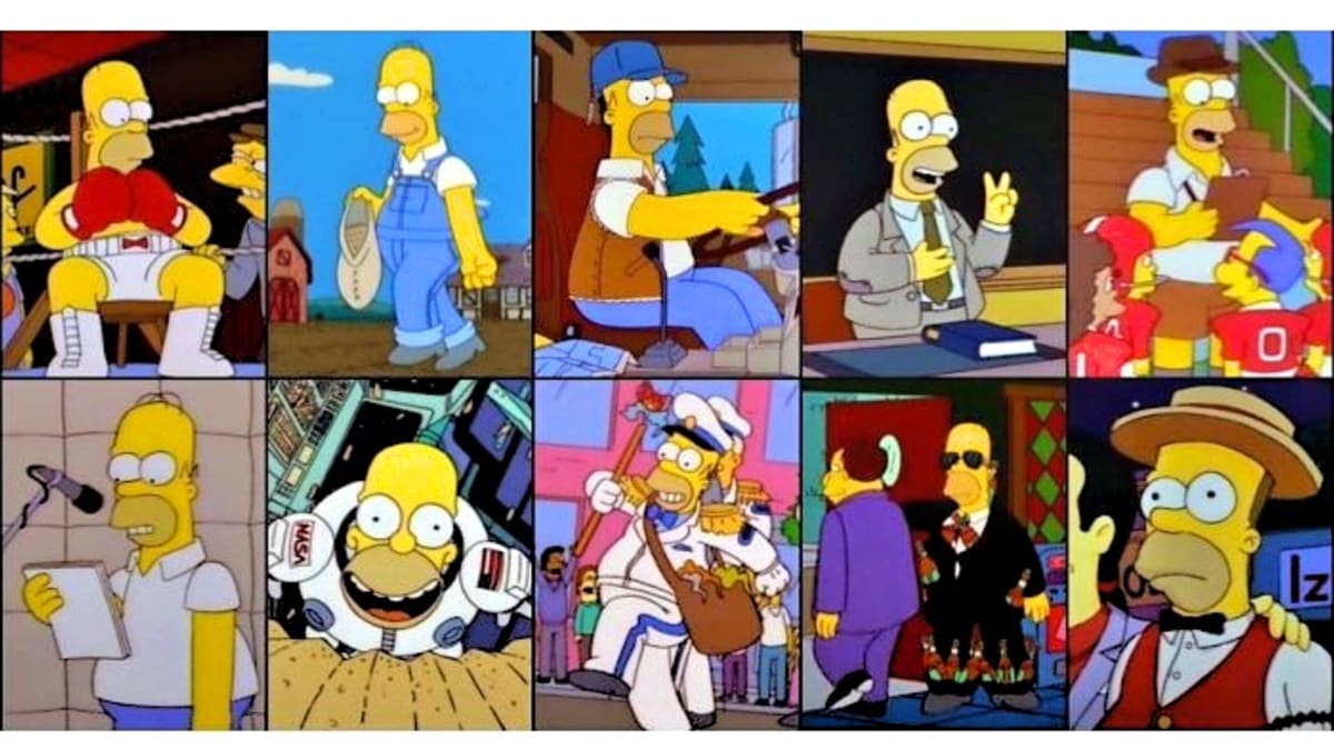 Všechna povolání Homera Simpsona