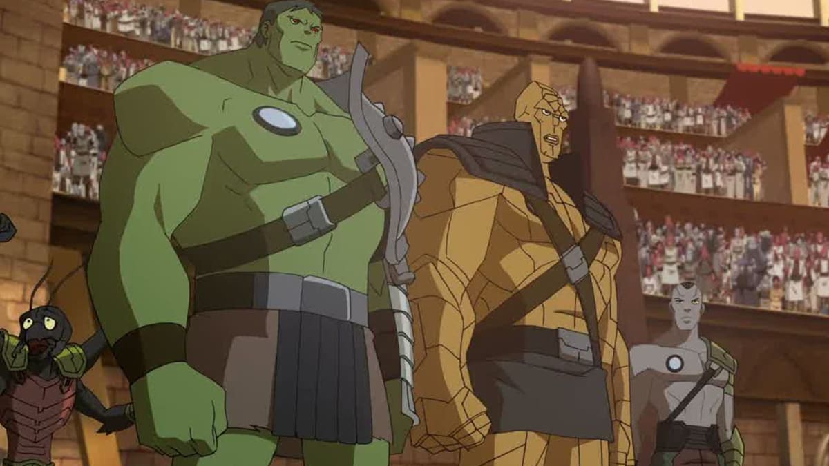 Miek, Hulk a Korg v animáku Hulkova planeta