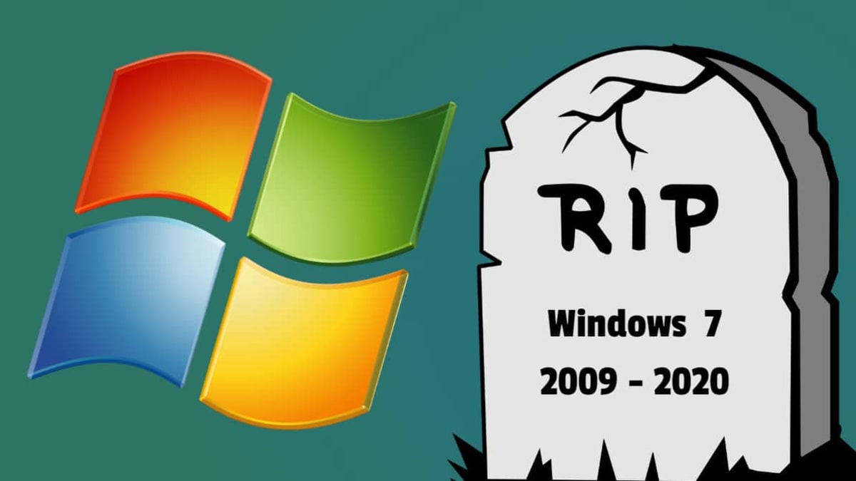 Konec systému Windows 7