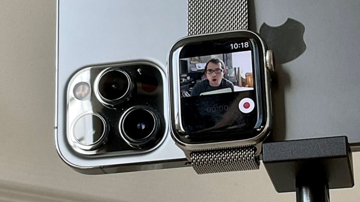 Šikovné použití Apple Watch jako hledáčku