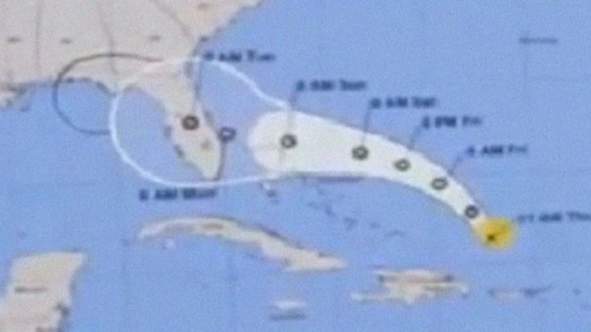 Fixem upravená trasa hurikánu Dorian