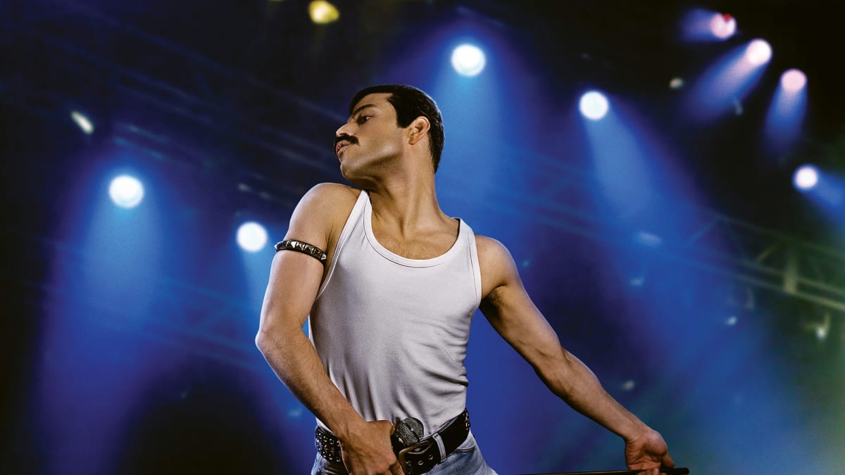 Rami Malek jako Freddie Mercury v Bohemian Rhapsody