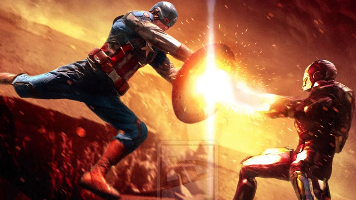 Kapitán Amerika vs. Iron Man fan