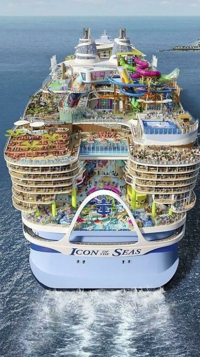 Až Icon of the Seas vstoupí v roce 2024 do služby, půjde o největší světovou výletní loď s hrubou tonáží 250 800