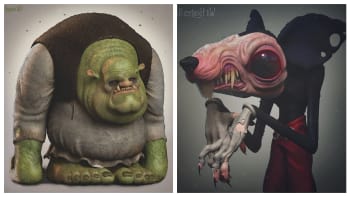 10 děsivých hororových verzí slavných animovaných postaviček
