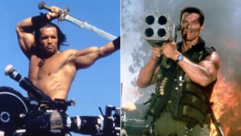 Arnold Schwarzenegger slaví 75. narozeniny: Podívejte se na 10 skvělých fotek z natáčení jeho filmů