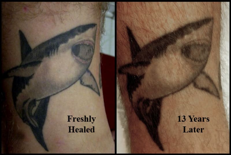Jak vypadá staré tetování? 8