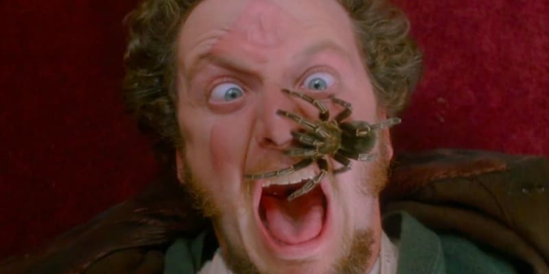Scéna s pavoukem se natáčela pouze jedenkrát, byl použit opravdový pavouk a herec onen při ní známý křik jen předstíral, aby pavouka nevyděsil.